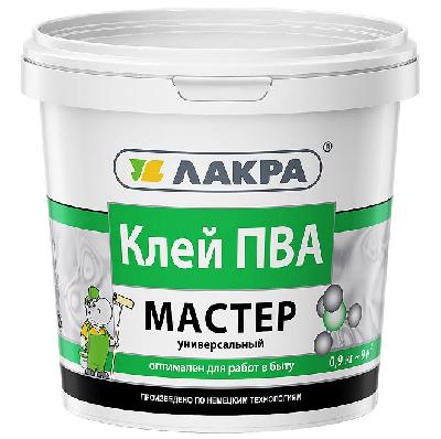 Клей ПВА универсальный Мастер 0,9кг Лакра